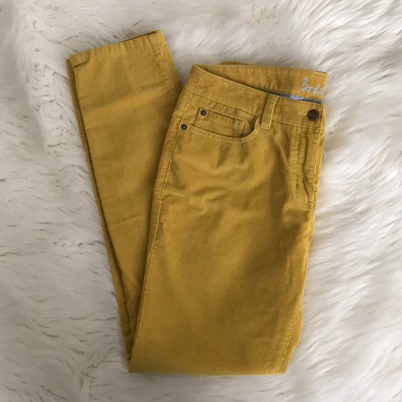 womens yellow corduroy trousers